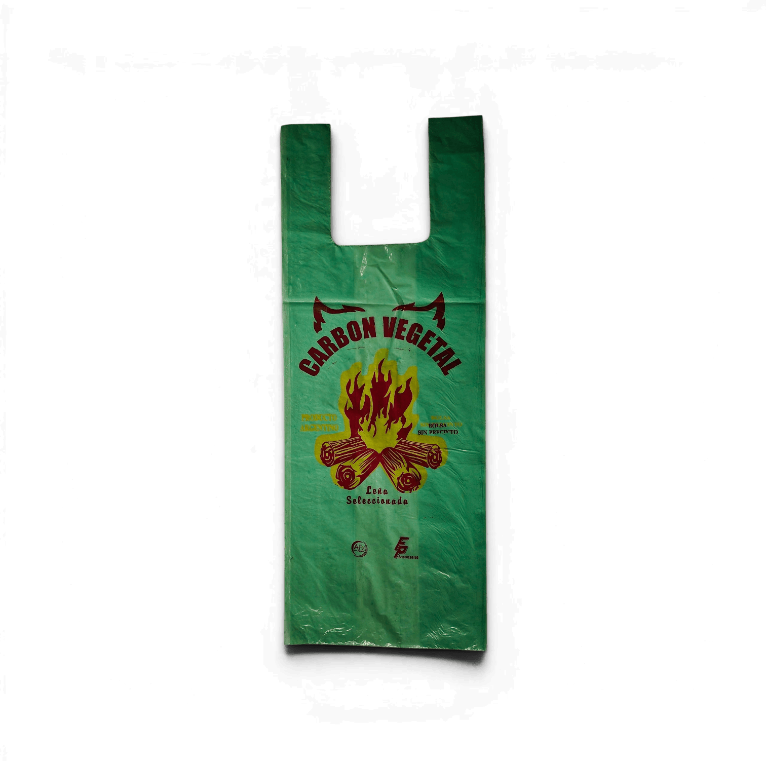 Bolsa camiseta impresa verde